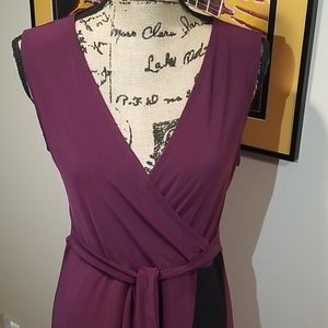 Star Vixen faux wrap maxi dress